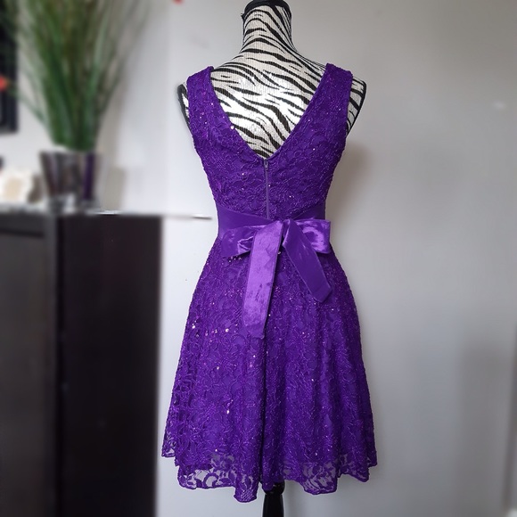 Purple Party Dress - Picture 2 of 2